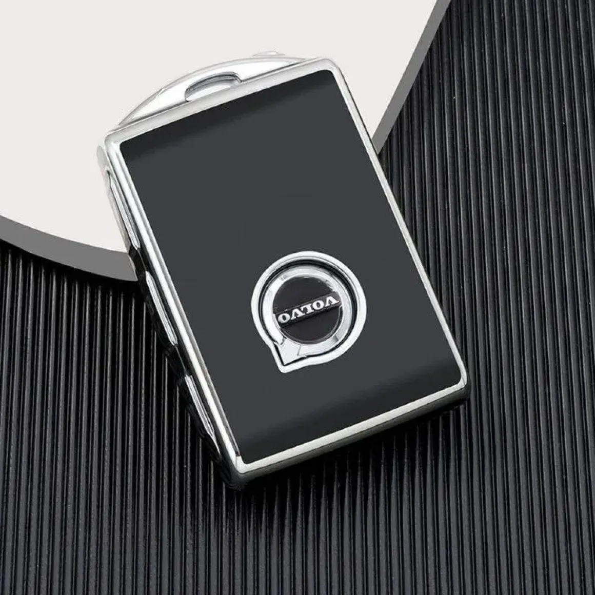TPU Sleutelhoesje voor Volvo zwart VOLVO