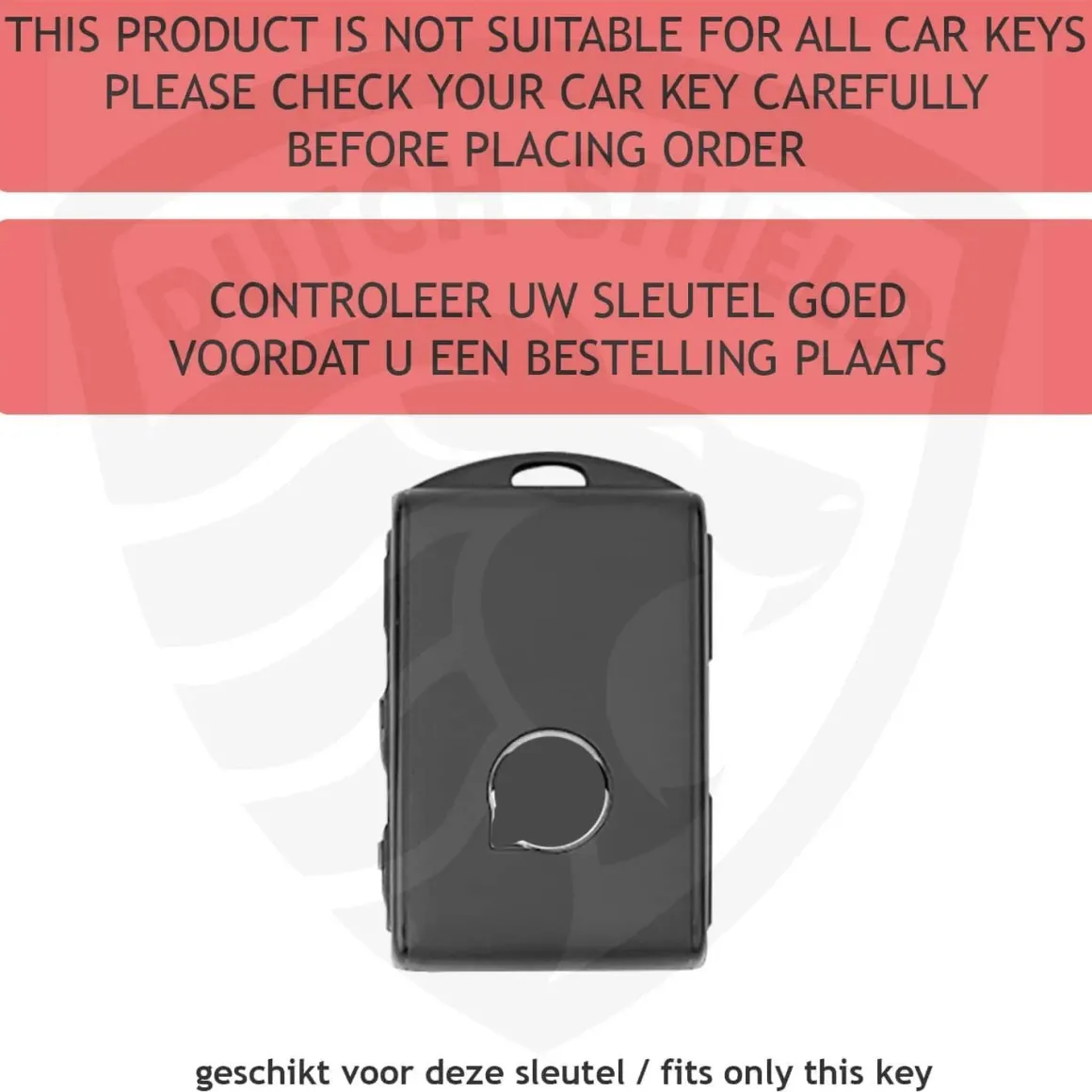 TPU Sleutelhoesje voor Volvo zwart VOLVO