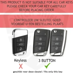 TPU Sleutelhoesje VW - Skoda - Seat Cupra goud B3
