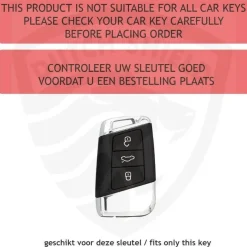 TPU Sleutelhoesje VW - Skoda - Seat Cupra zwart D3