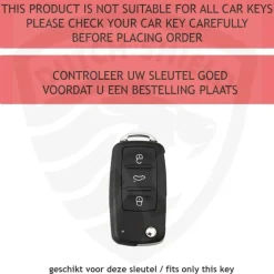 TPU Sleutelhoesje VW - Skoda - Seat Cupra zwart A3