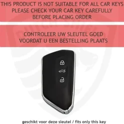 TPU Sleutelhoesje VW - Skoda - Seat Cupra zwart G3