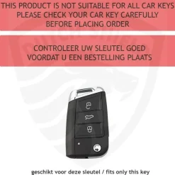 TPU Sleutelhoesje VW - Skoda - Seat Cupra zwart B3