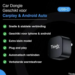 Ultra Mini USB-C 2-in-1 CarPlay Dongle