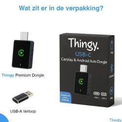 USB-C 2-in-1 CarPlay & Android Auto Dongle