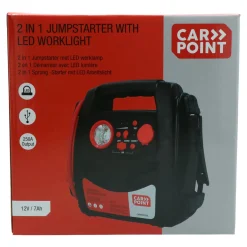 12V Jumpstarter 2in1 met LED Verlichting