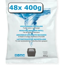Vochtvanger navulling - 48x - 400 gram - neutraal