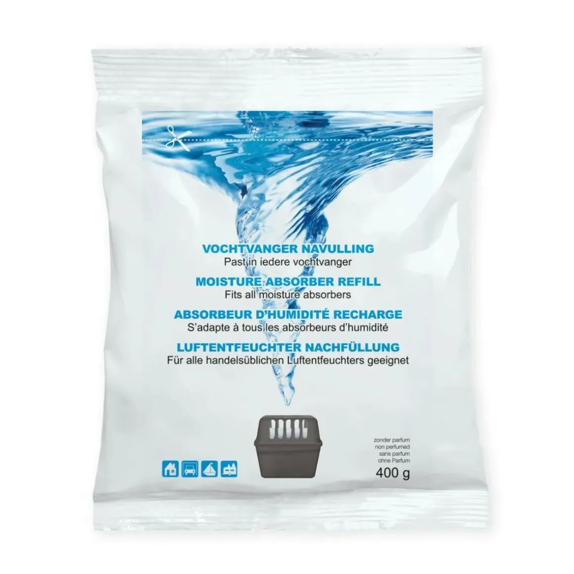 Vochtvanger navulling - 36x - 400 gram - neutraal