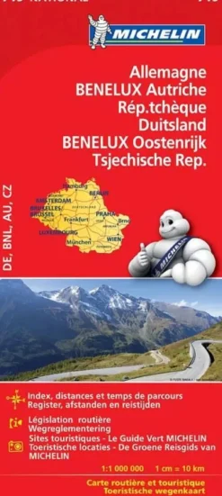 wegenkaart 719 Benelux / Duitsland / Oostenrijk