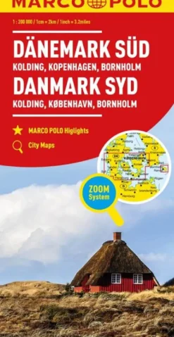 wegenkaart Denemarken zuid
