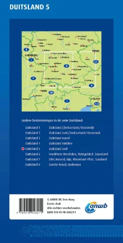 Wegenkaart Duitsland Zuid