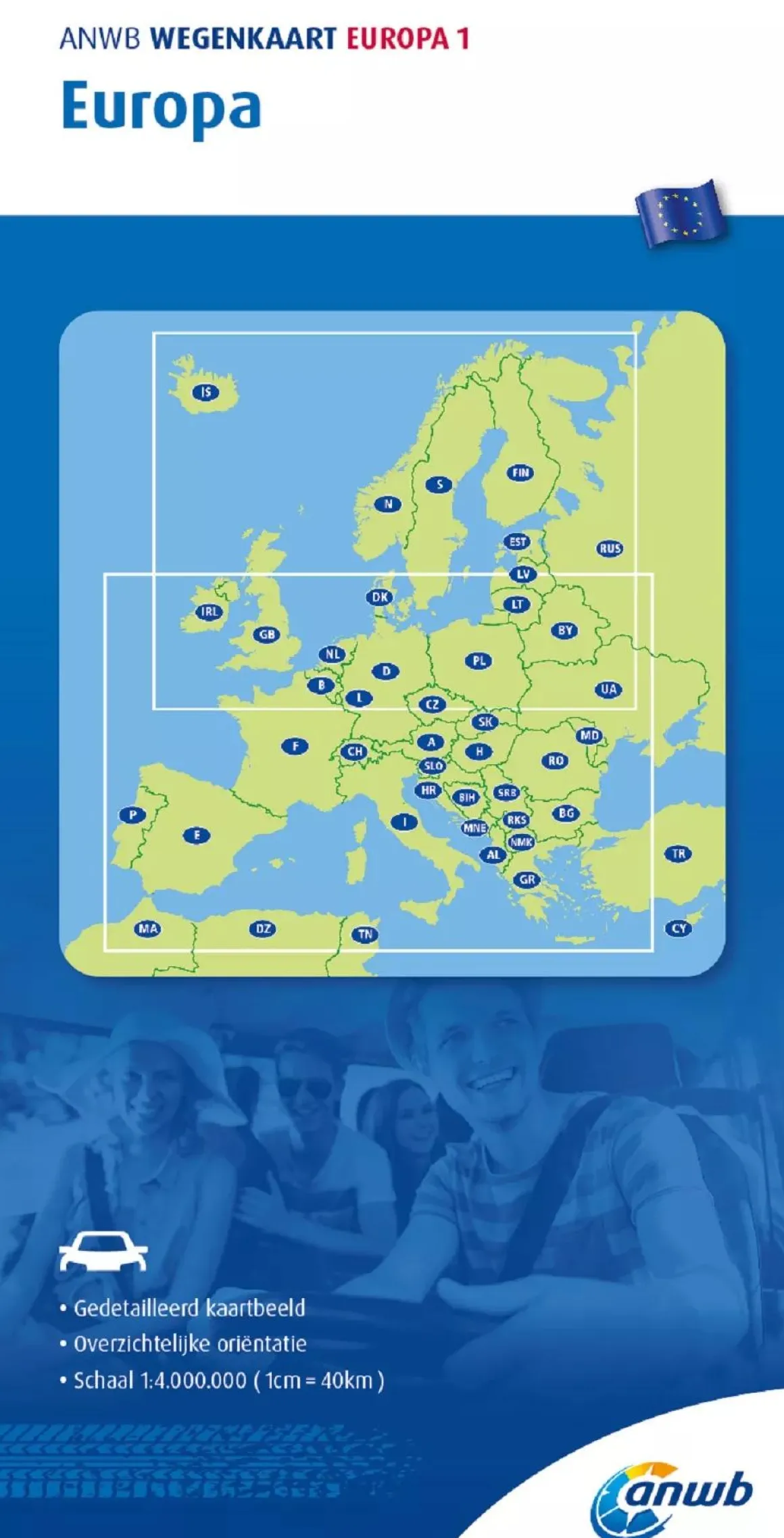 Wegenkaart Europa