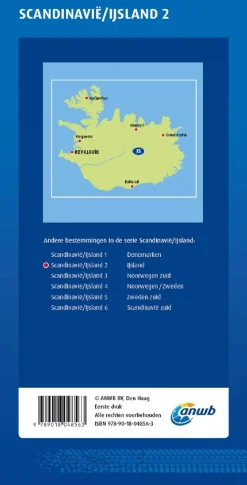 Wegenkaart IJsland