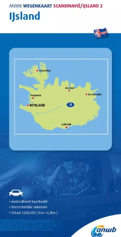 Wegenkaart IJsland
