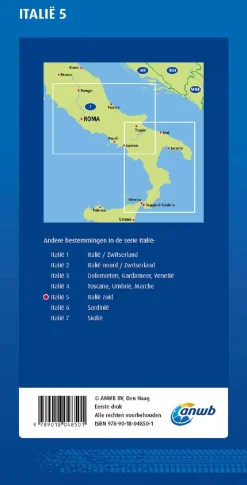 Wegenkaart Italië-Zuid