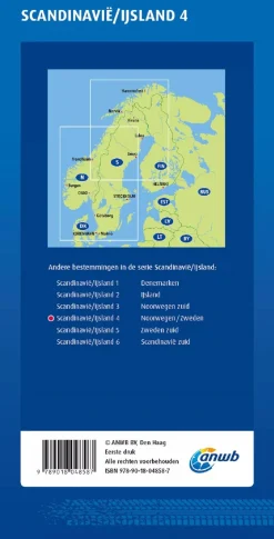 Wegenkaart Noorwegen en Zweden