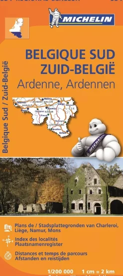 wegenkaart Regional 534 België zuid