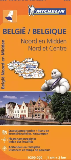 wegenkaart Regional 533 België noord & midden
