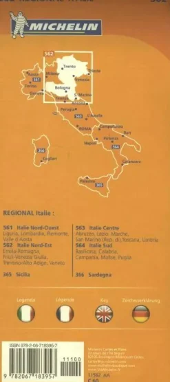 wegenkaart Regional 562 Italië noord-oost