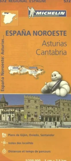 wegenkaart Regional 572 Spanje noord-west