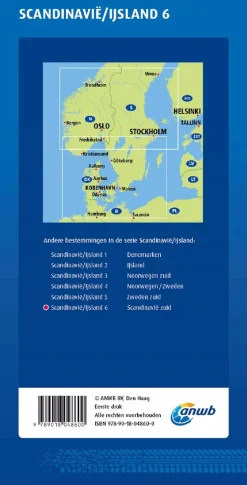 Wegenkaart Scandinavie-Zuid