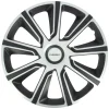 Wieldoppen - 15 inch - zilver/zwart - 4 stuks