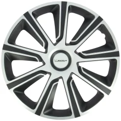 Wieldoppen - 15 inch - zilver/zwart - 4 stuks