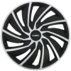 Wieldoppen 16" - zilver/zwart 4 stuks