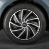 Wieldoppen 14" - zilver/zwart 4 stuks