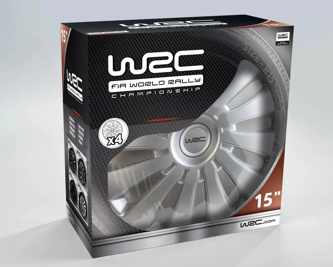 Wieldoppen Sepang 15" - zilver 4 stuks