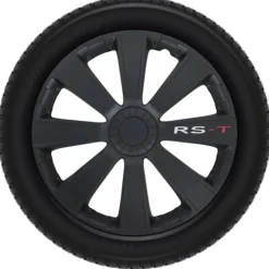 Wieldoppen set - 14 inch - RS-T Zwart