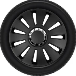 Wieldoppen set - 14 inch - Silverstone Zwart