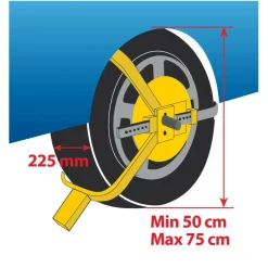 Wielklem 13–18 inch anti-diefstal