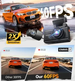 X3 Touch 2CH 2K Wifi GPS 64gb dashcam