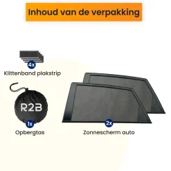 Zonnescherm Auto Zijruit - Set van 2