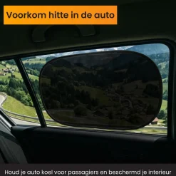 Zonnescherm Auto Zijruit - Set van 2